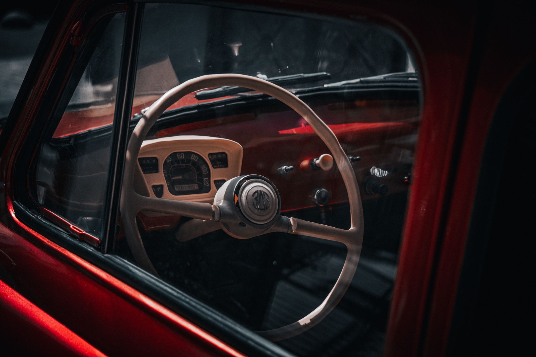 A driving-school car on the road during a lesson, where classroom rules become real decisions